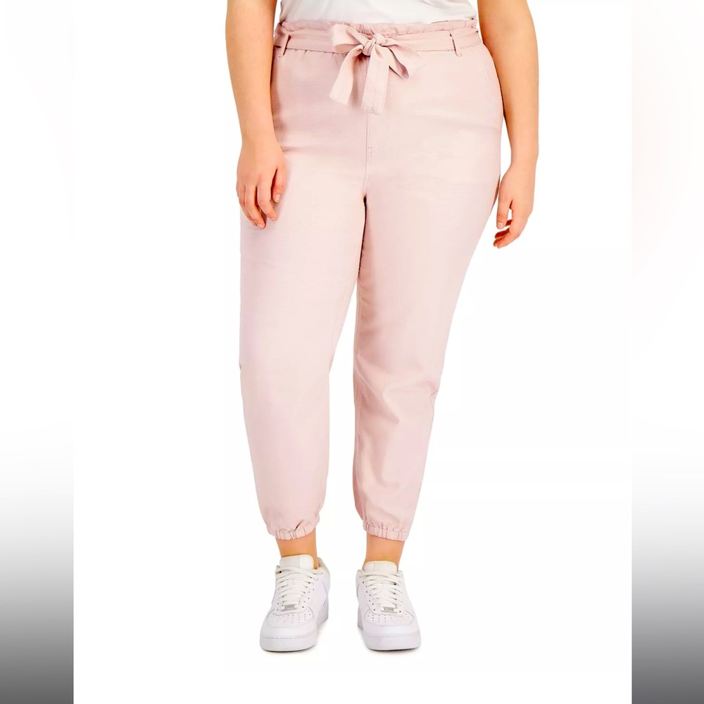 NWT Trendy Plus Size Tie-Waist Jogger Pants